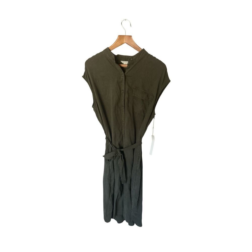 Caslon Dress Sleeveless Olive Size large Nwt Retails $85